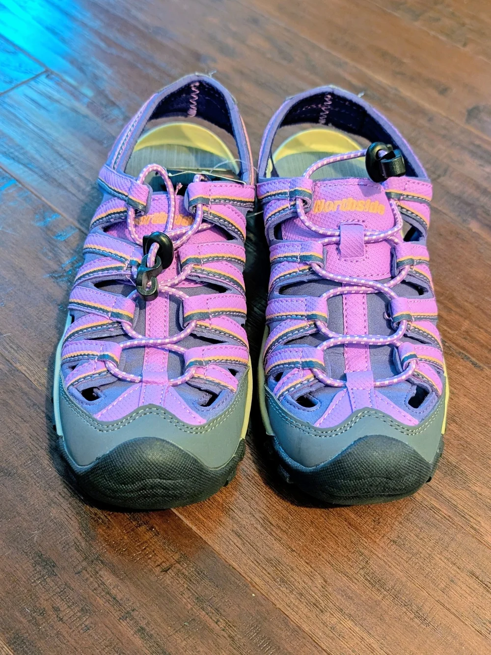 Northside Youth Purple Outdoor Sandal Hiking Sneakers - Size 4